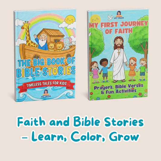Faith and Bible Stories – Learn, Color, Grow