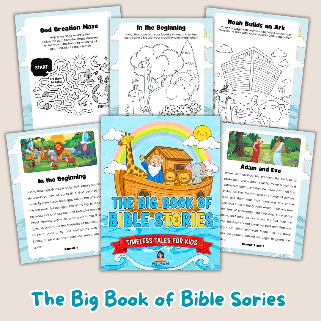 Faith and Bible Stories – Learn, Color, Grow