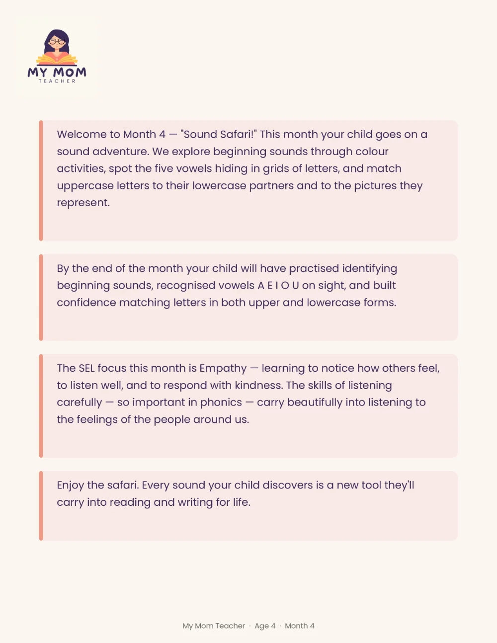 5 Age-Specific Curricula · Ages 2 to 6